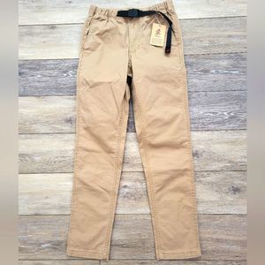 Nwt Gramicci Pant beige xs cotton, built in belt, great pockets outdoor apparel